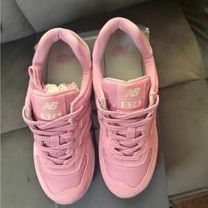 New Balance Pink 574 Women's Athletic Sneakers